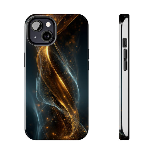 Stylish Tough Phone Case with Elegant Swirl Design