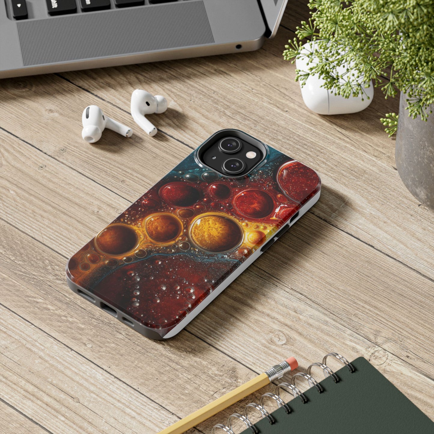 Vibrant Abstract Tough Phone Case - Durable and Stylish Protection