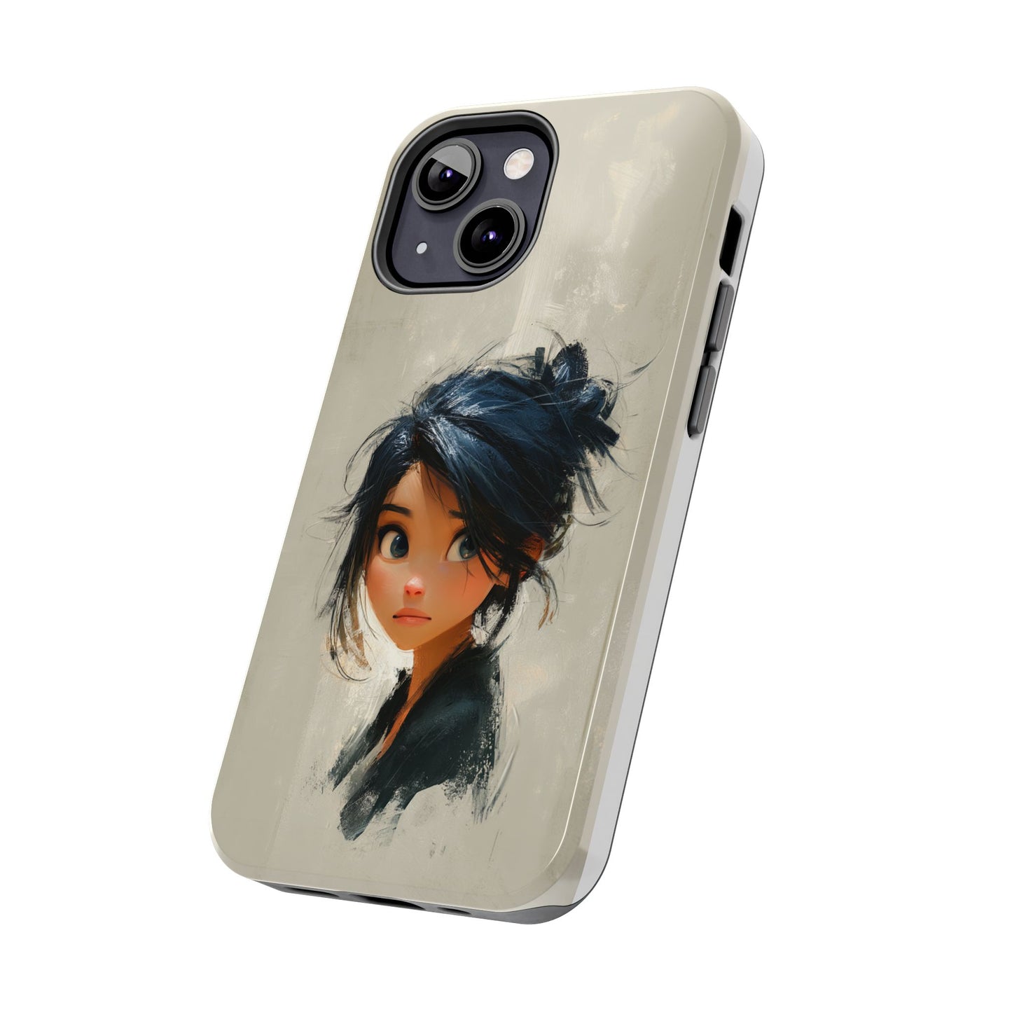 Artistic Tough Phone Case – Unique Portrait Design for Creatives