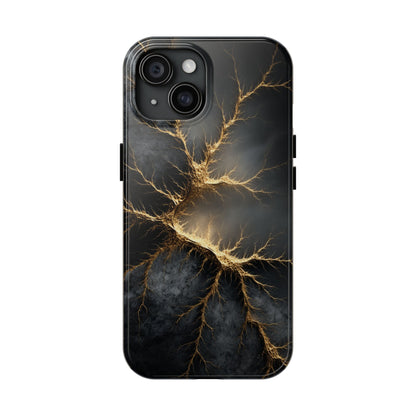 Electric Lightning Tough Phone Case - Durable Protection with Striking Design