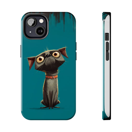 Cute Dog Tough Phone Case - Durable Protection for Pet Lovers
