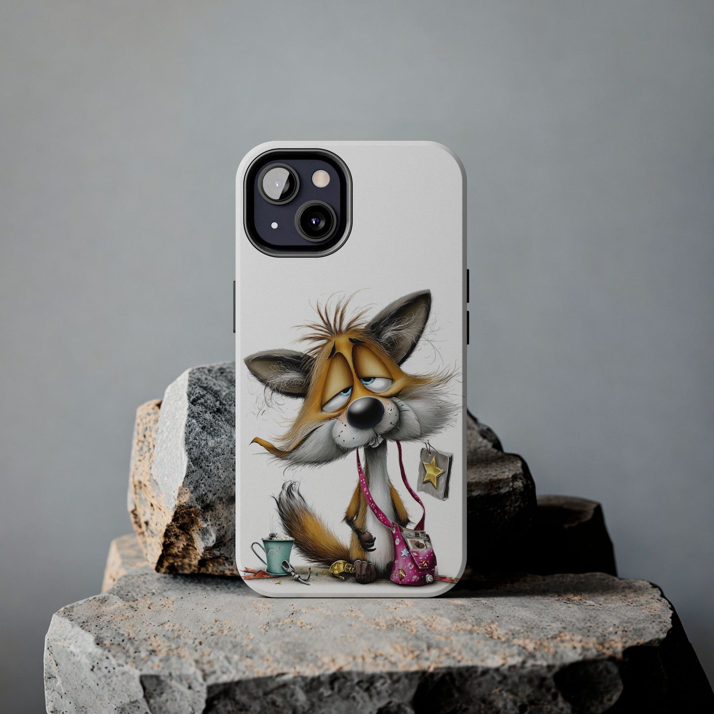 Funny Fox Phone Case – Tough, Fun Animal Accessory for Kids & Animal Lovers