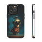 Cute Pug Adventure Tough Phone Case - Durable Protection for Pet Lovers