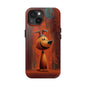 Playful Dog Art Tough Phone Case - Perfect for Pet Lovers