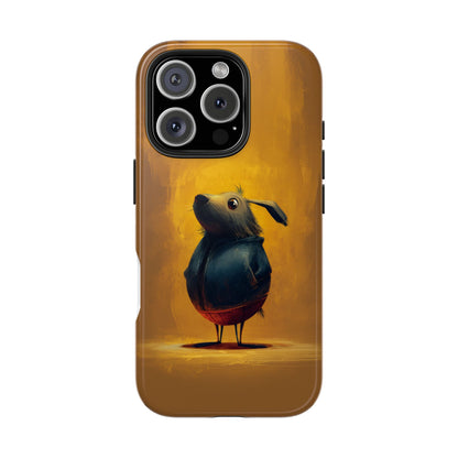 Whimsical Dog Art Tough Phone Case - Durable & Stylish