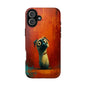 Whimsical Dog Art Tough Phone Case - Durable Protection for Pet Lovers
