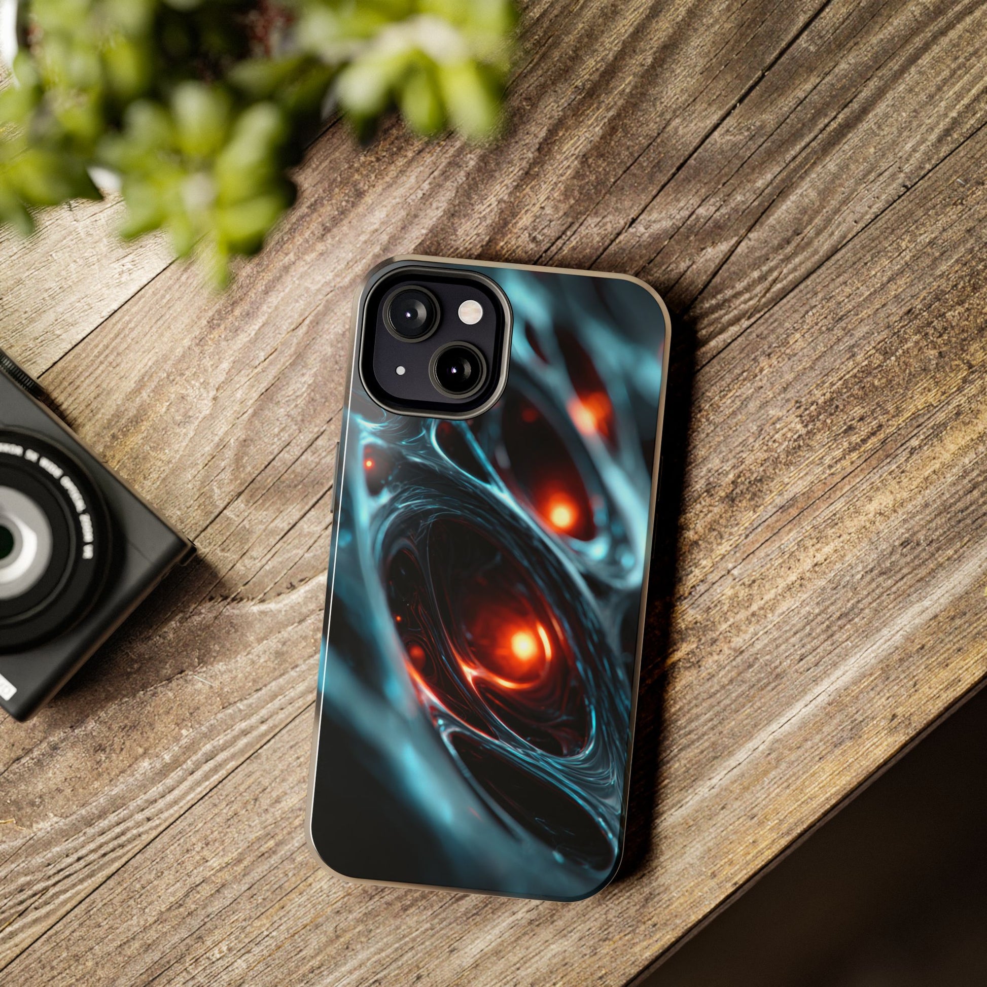 Premium durable phone case with abstract sci-fi patterns.