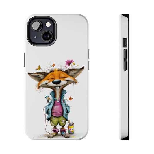 Whimsical Fox Tough Phone Case | Cute Animal Cover by Skipper