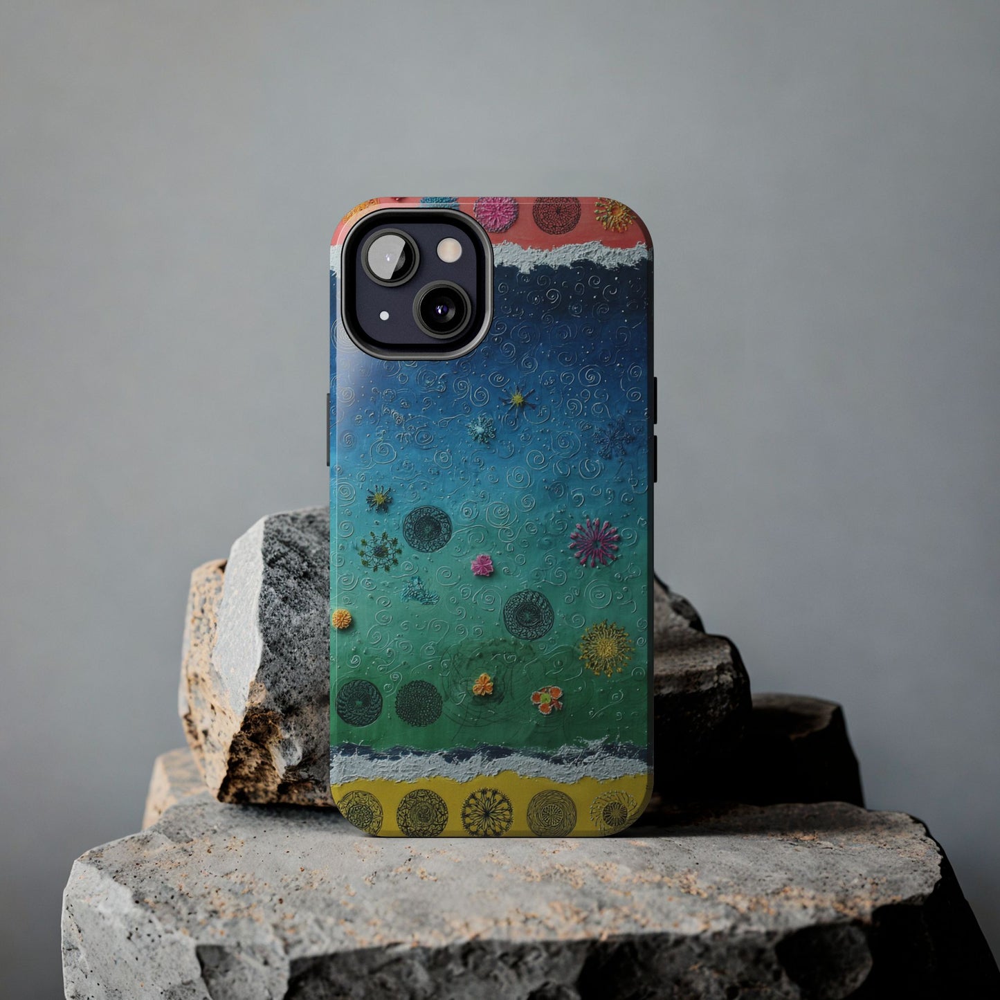 Vibrant Tough Phone Cases, Colorful Smartphone Accessories, Unique Phone Cover, Gift for Her, Artsy Tech Gear, Summer Vibe