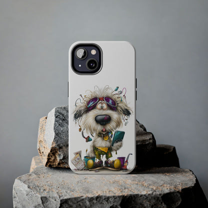 Whimsical Dog Phone Case, Quirky Pet Lover Gift, Cute Cartoon Phone Case, Animal Lover Accessory, Fun Protective Case