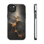 Tough Phone Case - Elegant Gold Fractal Design for Tech Lovers