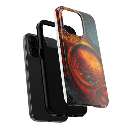 Vibrant Abstract Tough Phone Case – Bubble Design for Ultimate Protection