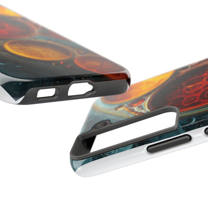 Vibrant Abstract Tough Phone Case - Durable Protection with Artistic Design