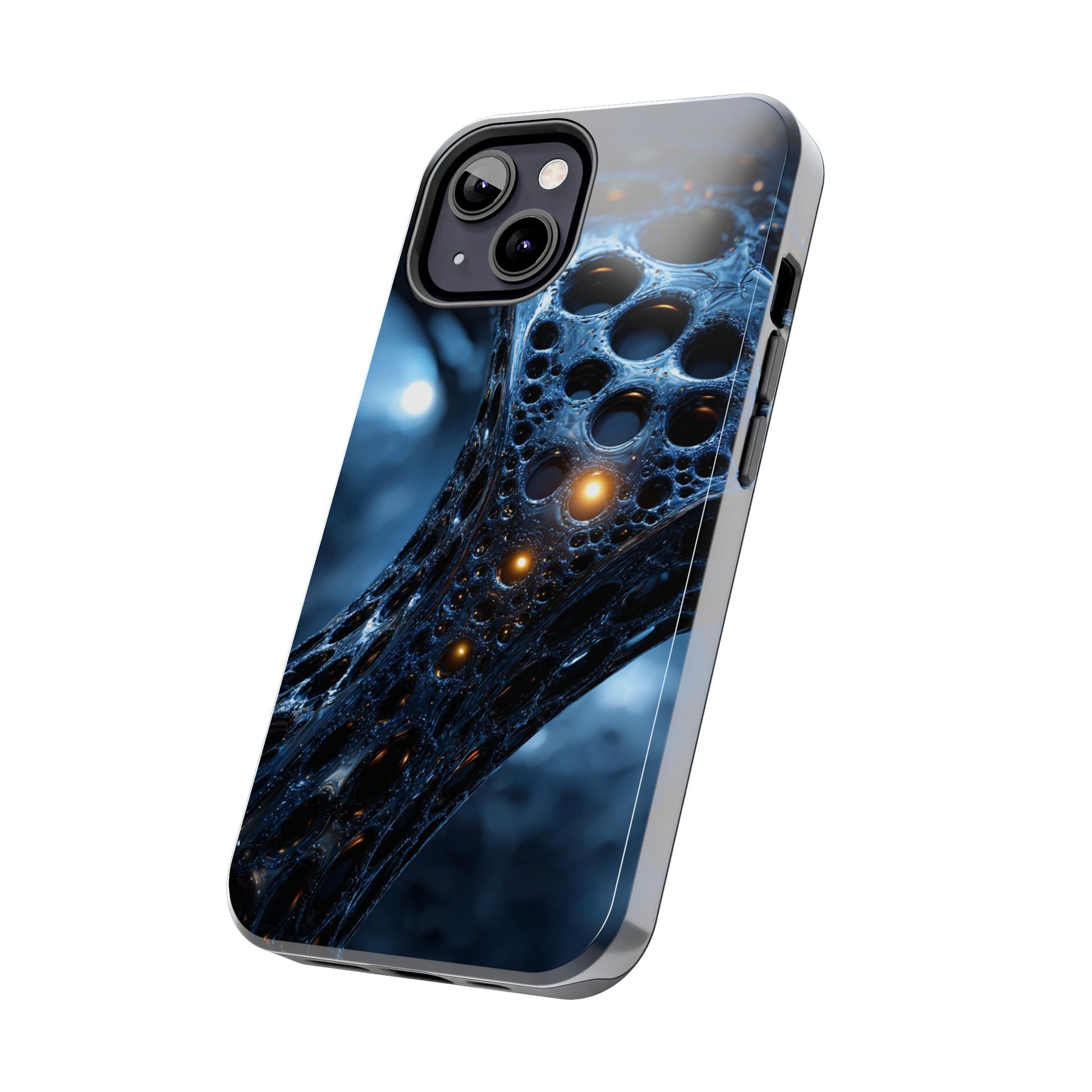 Durable dual-layer phone case featuring a stunning cosmic design.