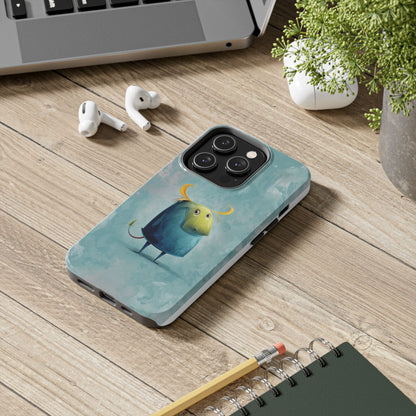 Cute Cartoon Bull Tough Phone Case - Durable & Fun Protection