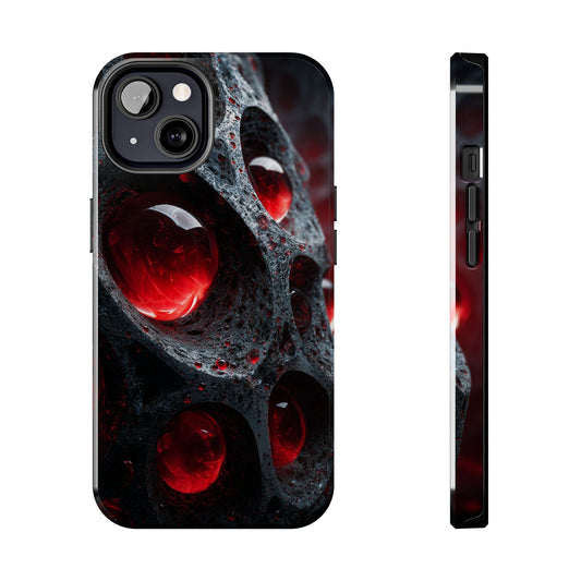 Gothic Grip phone case by Skipper with dark black textured design