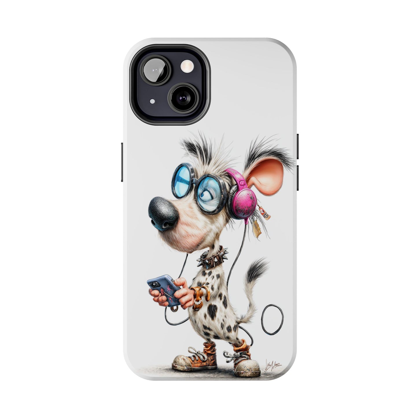 Playful Dog-Themed Tough Phone Case by Skipper – Premium Art for Pet Lovers