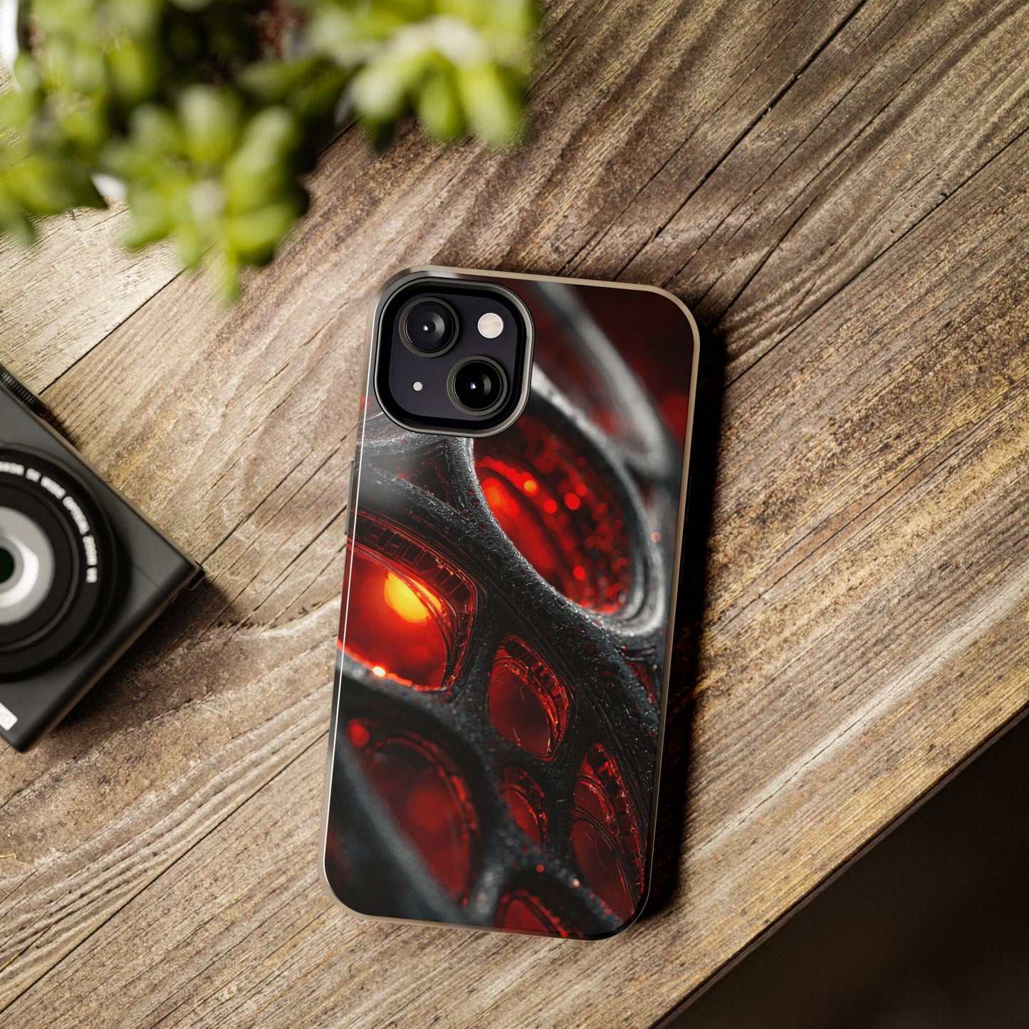 Red Spiderweb Tough Phone Case, Durable Cell Phone Cover, Unique Gift for Tech Lovers, Stylish Protection, Trendy Accessories