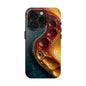 Artistic Tough Phone Case - Vibrant Fluid Design