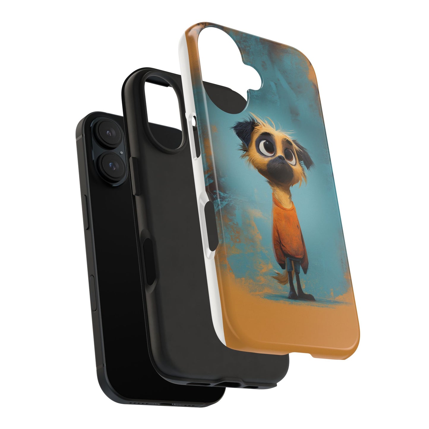 Cute Cartoon Dog Tough Phone Case for Pet Lovers