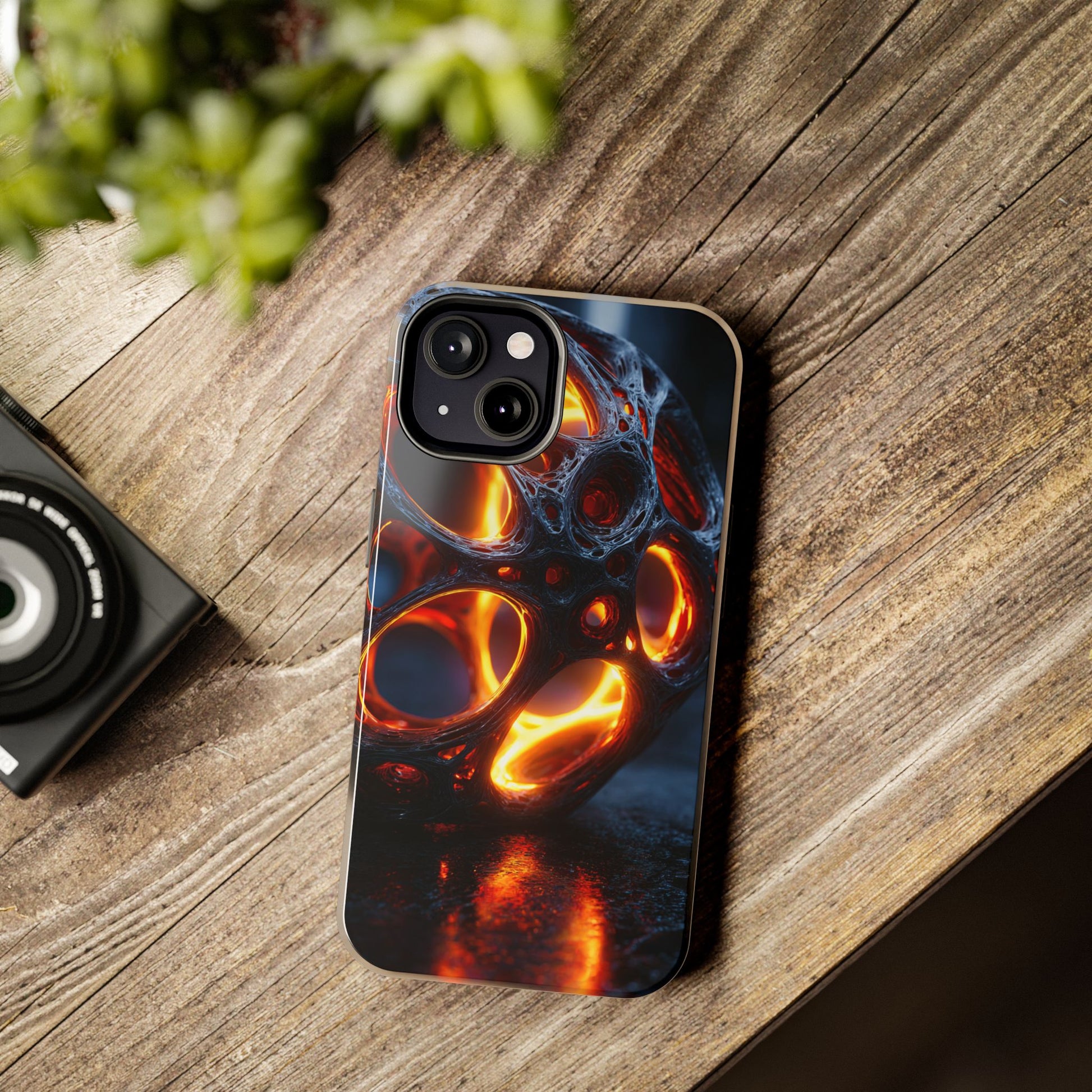 Skipper art phone case on smartphone display