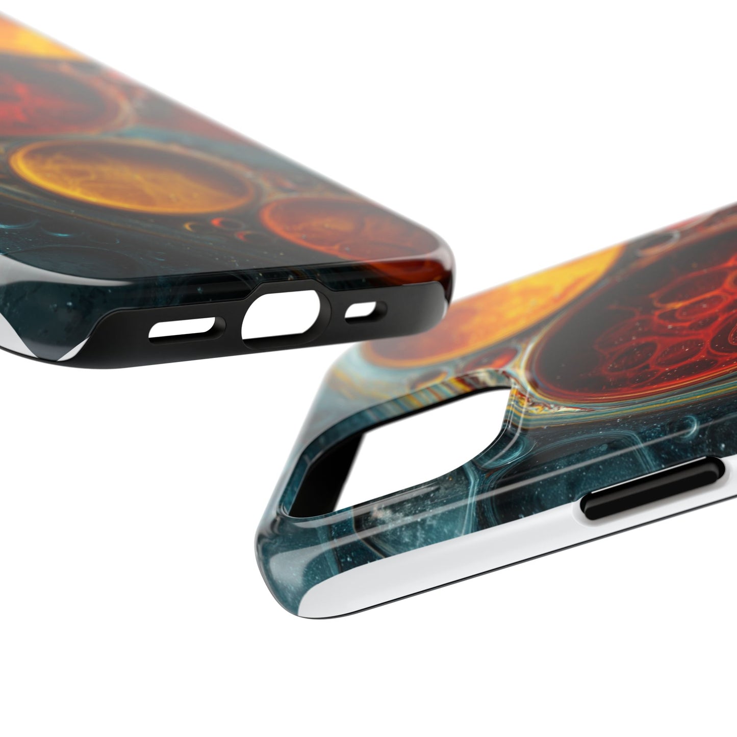 Vibrant Abstract Tough Phone Case - Durable Protection with Artistic Design