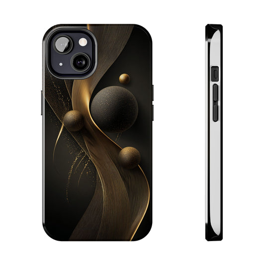 Sleek Gold Galaxy Tough Phone Case - Durable Protection with Style