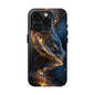 Elegant Gold Swirl Tough Phone Case – Durable & Stylish Protection for Your Device
