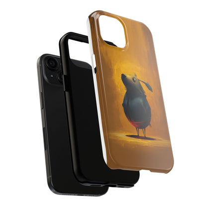 Whimsical Dog Art Tough Phone Case - Durable & Stylish