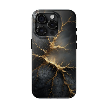 Electric Lightning Tough Phone Case - Durable Protection with Striking Design