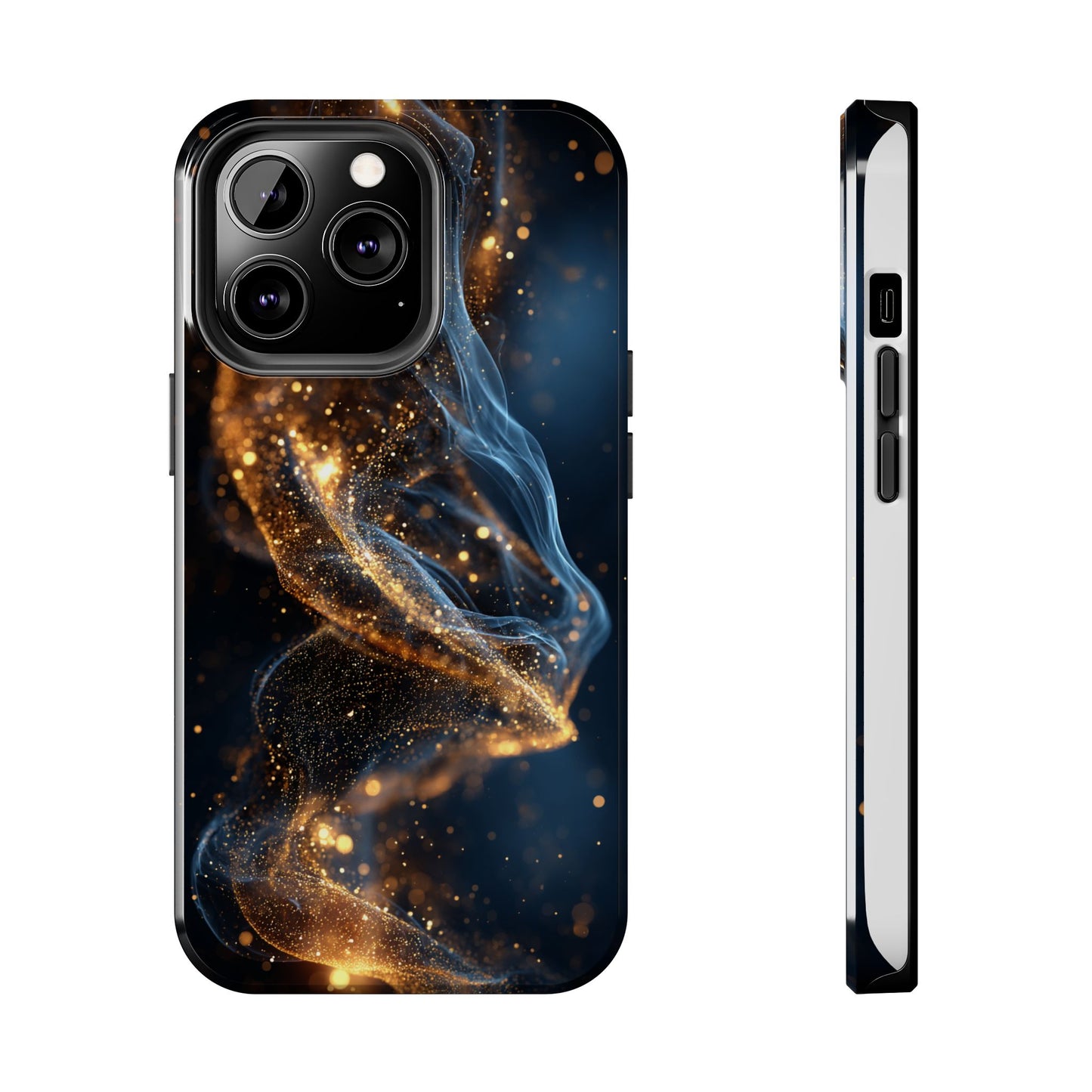 Elegant Gold Swirl Tough Phone Case – Durable & Stylish Protection for Your Device