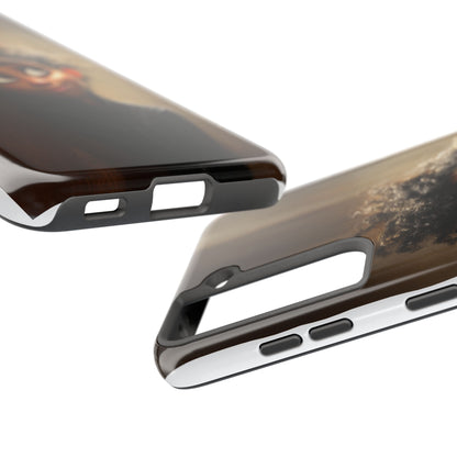 Stylish Tough Phone Case - Artistic Character Design for Teens