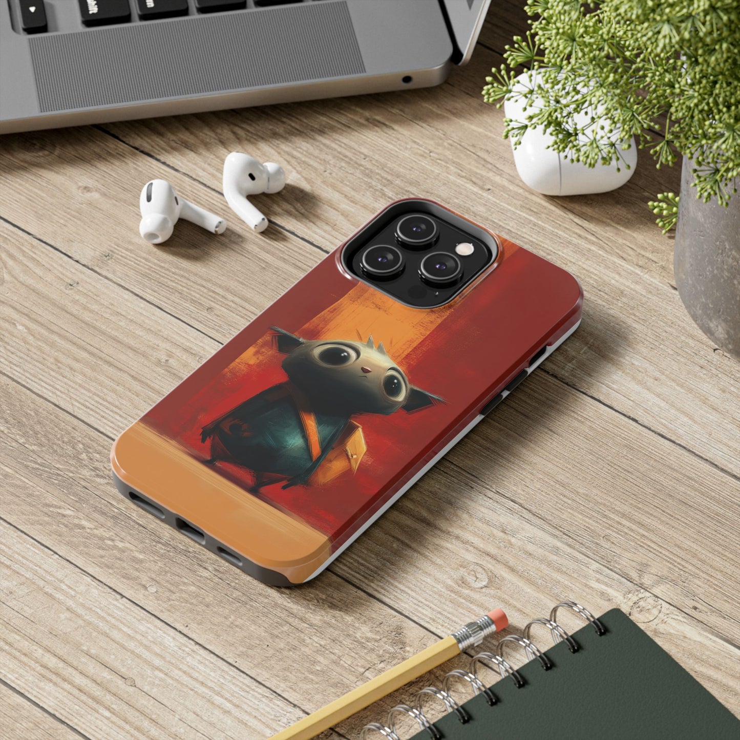 Adventurous Character Tough Phone Case - Durable Protection for Creative Souls