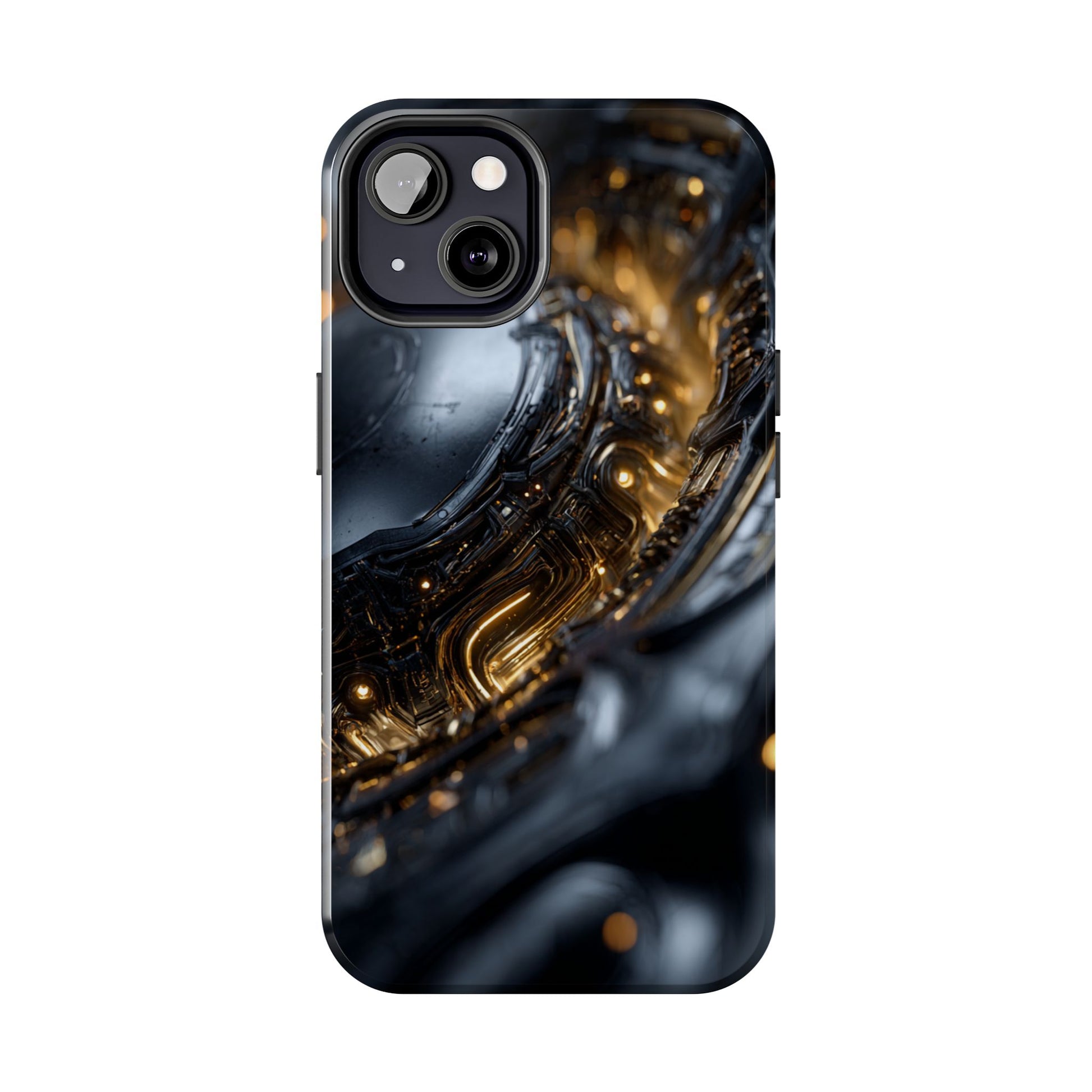 Durable phone cover featuring clean digital artwork