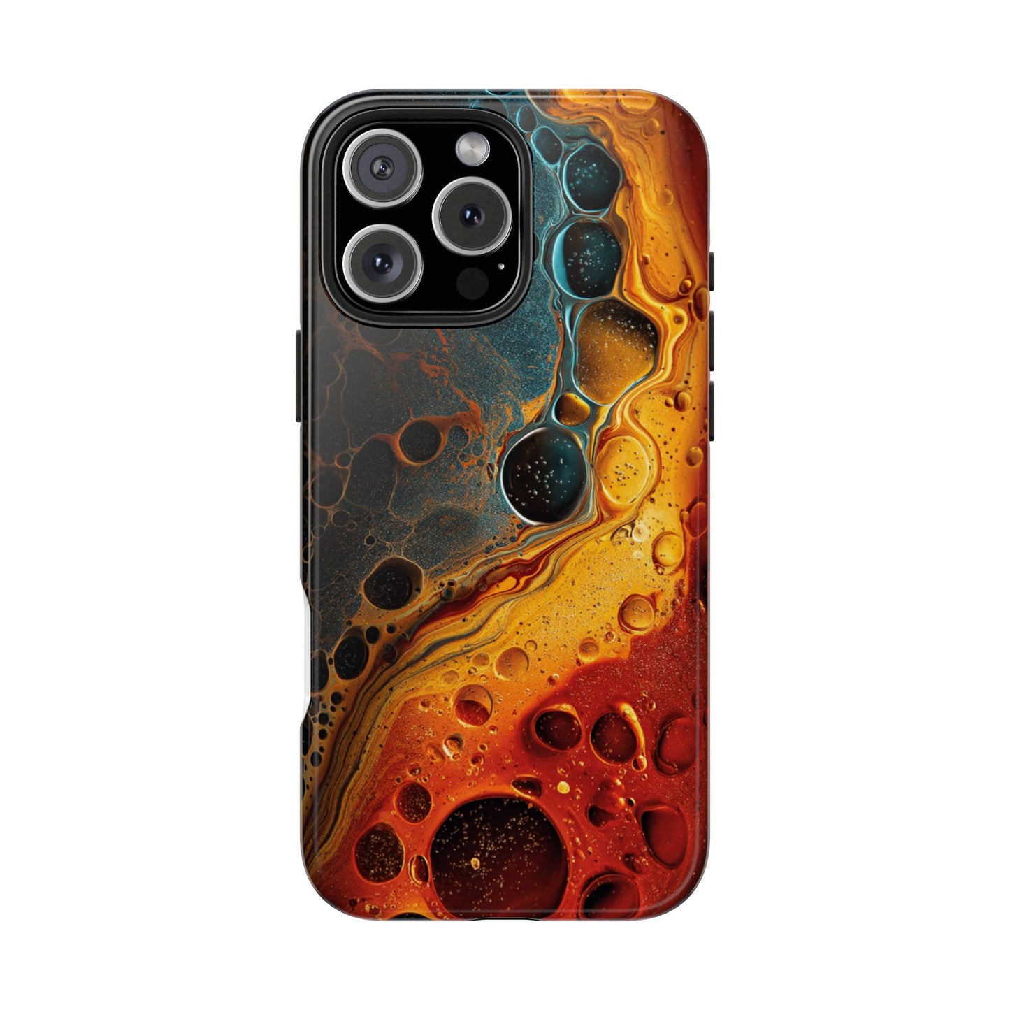 Abstract Lava Tough Phone Case - Vibrant Protective Cover for Adventurous Souls