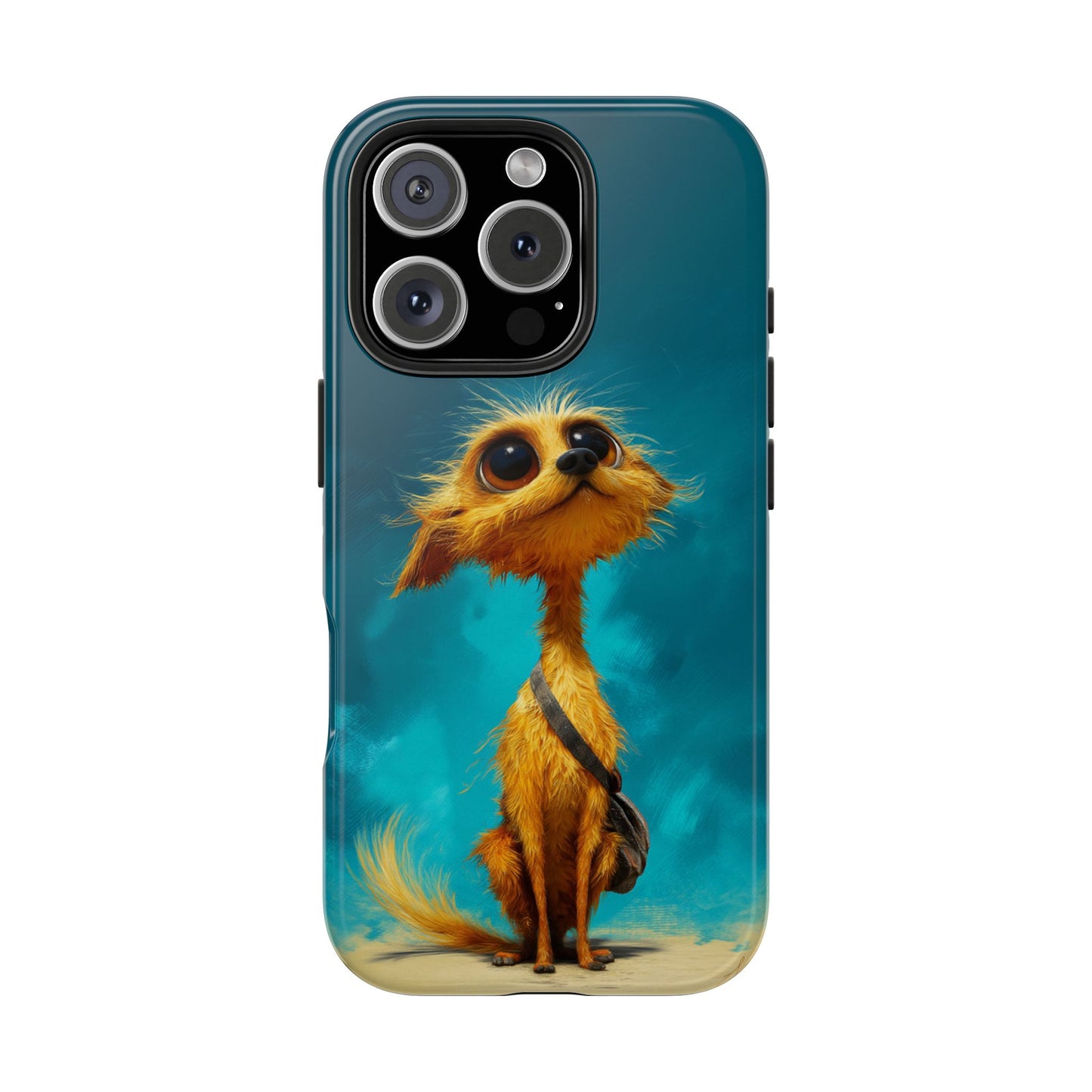 Whimsical Dog Art Tough Phone Case - Durable and Stylish Protection for Pet Lovers