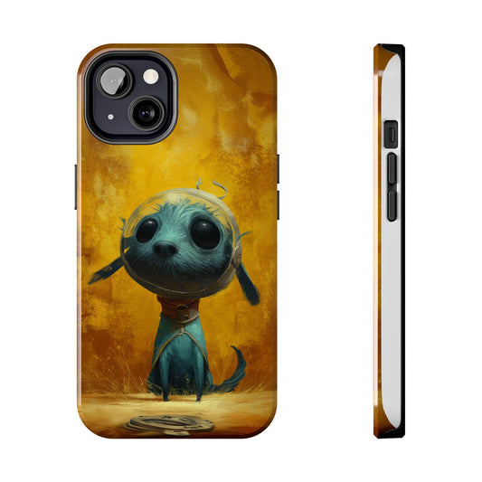 Cute Dog Art Tough Phone Case - Stylish & Protective