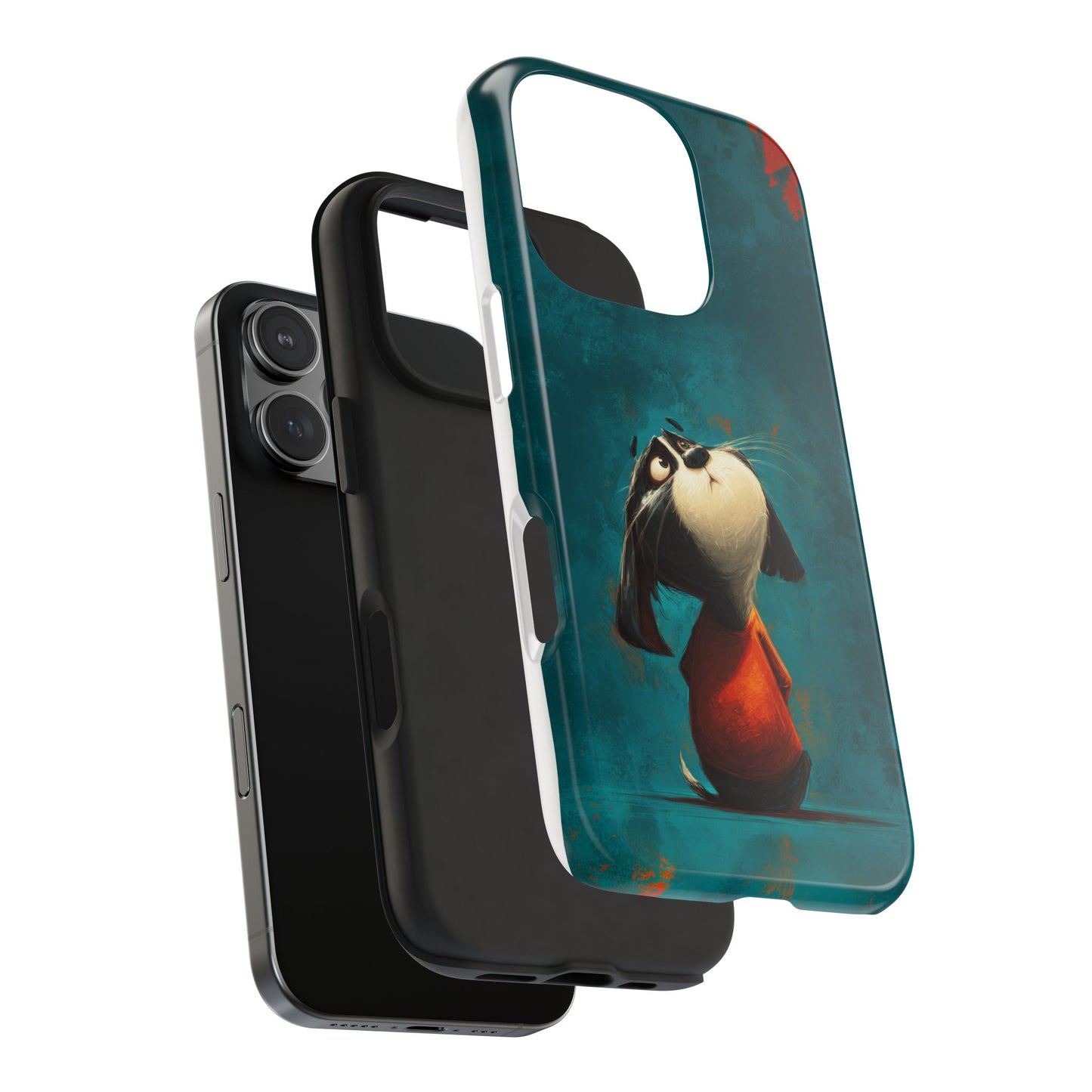 Whimsical Dog Tough Phone Case - Perfect for Pet Lovers!