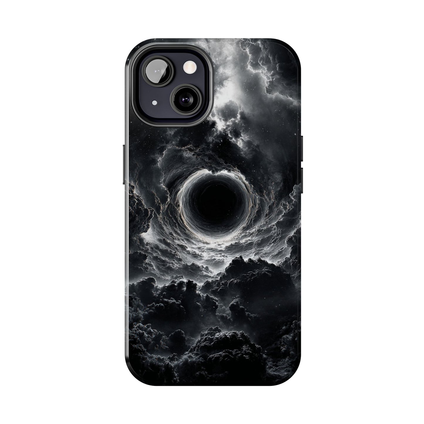 Cosmic Black Hole Tough Phone Case | Sleek Sci-Fi Protection, Unique Art Accessory for Tech Lovers by Skipper