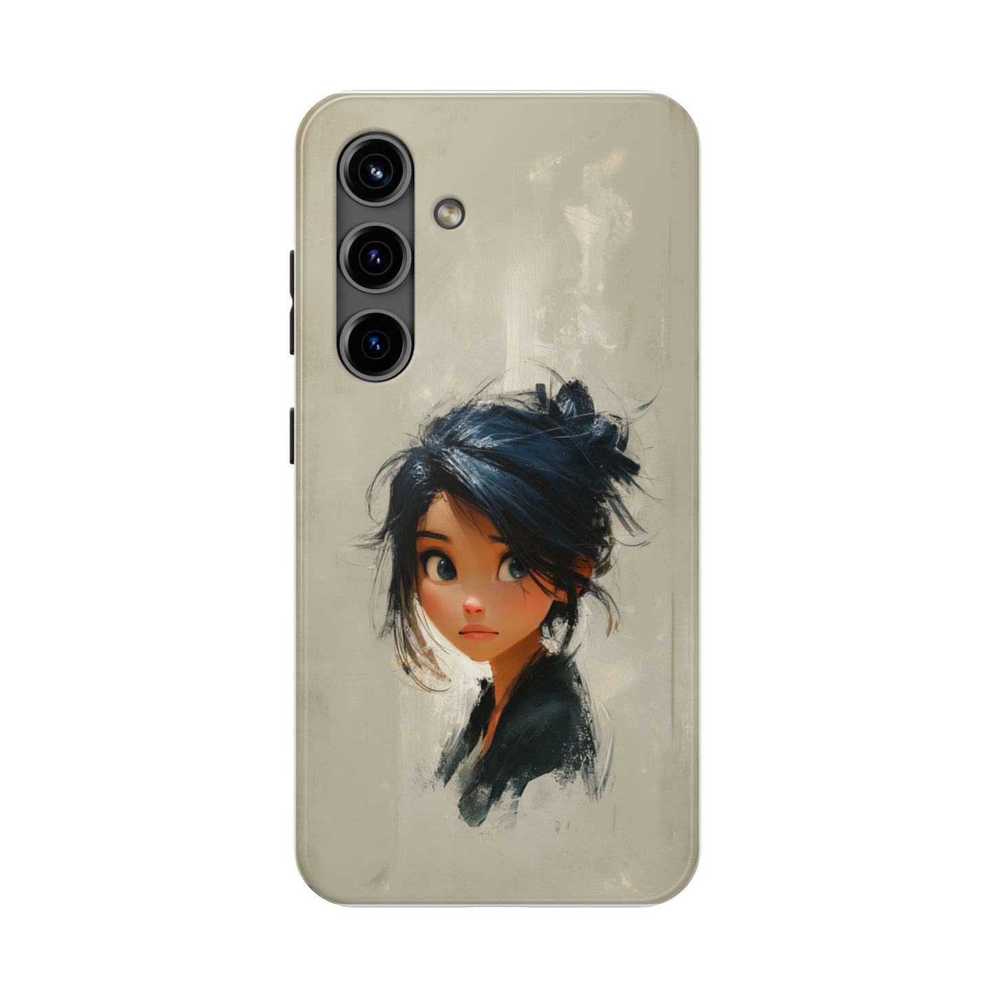 Artistic Tough Phone Case – Unique Portrait Design for Creatives