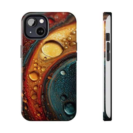 Vibrant Watercolor Tough Phone Case - Colorful Abstract Design