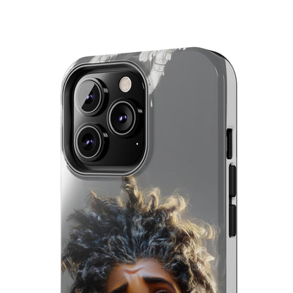 Whimsical Tough Phone Case - Artistic Design for Kids and Tweens