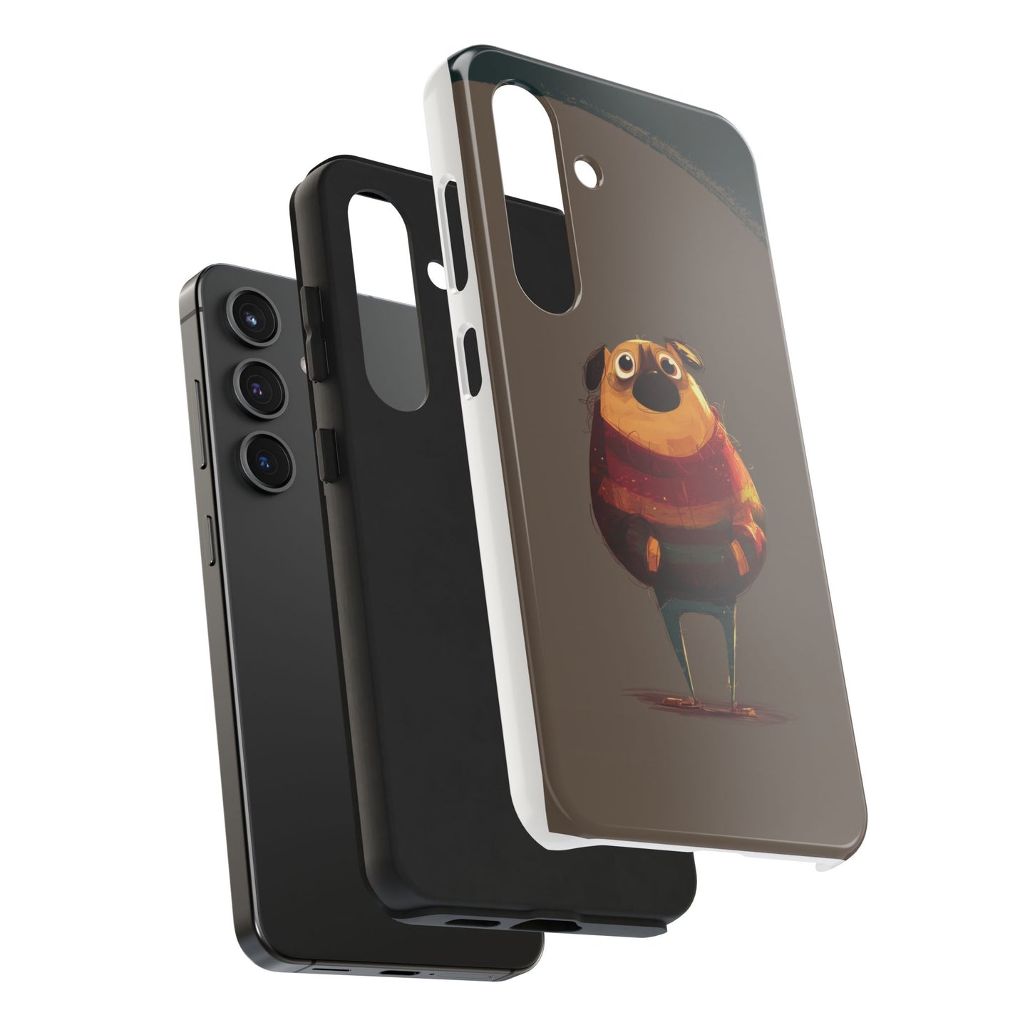 Cute Pug Tough Phone Case - Durable & Stylish Protection for Pet Lovers