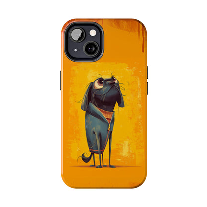 Fun Dog Art Tough Phone Case - Durable Pet Lover Gift