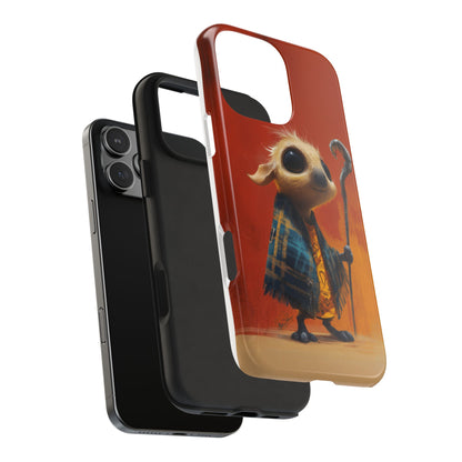 Whimsical Tough Phone Case - Cute Character Design for Kids & Adults