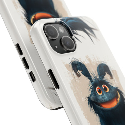 Whimsical Monster Tough Phone Case - Durable Protection for Fun-Loving Individuals