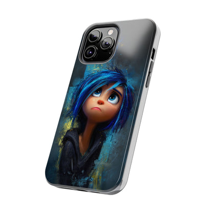 Unique Artsy Tough Phone Case – Emotional Abstract Design for Creative Souls