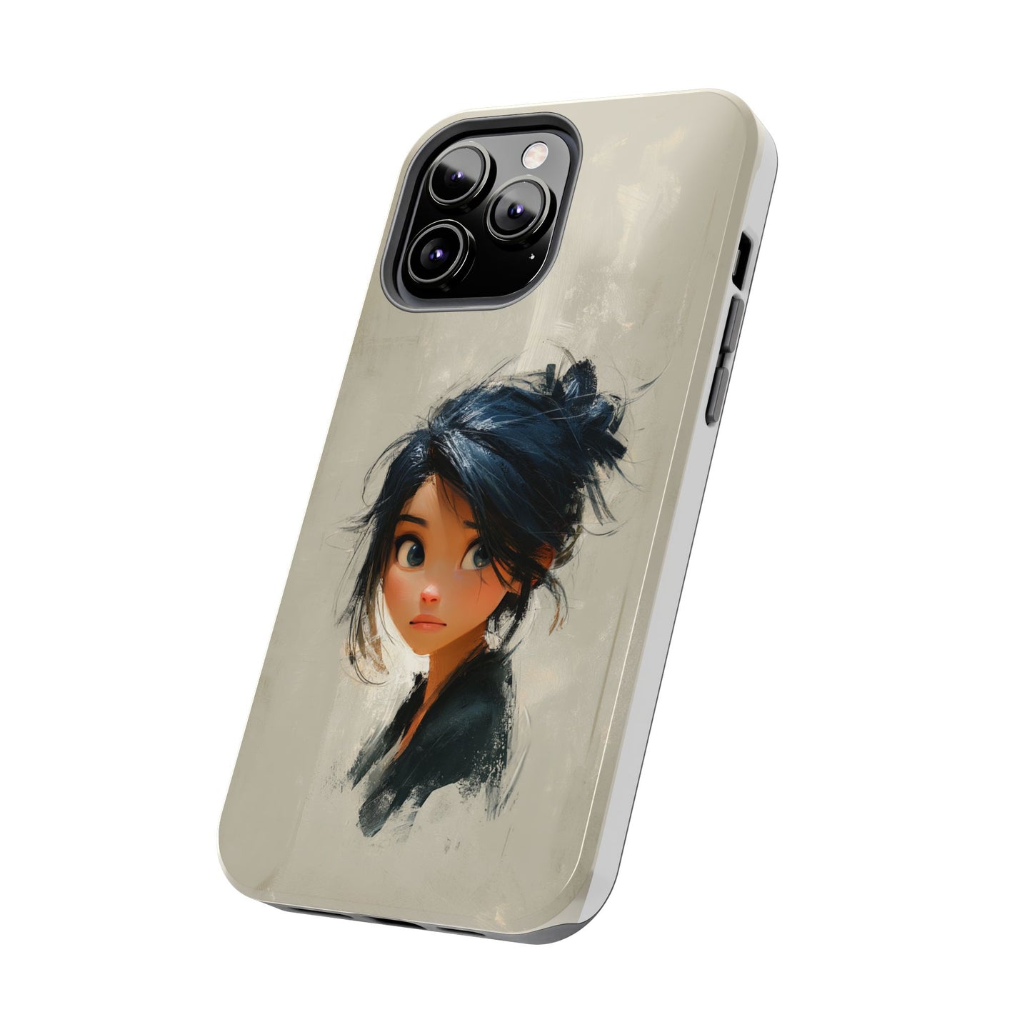Artistic Tough Phone Case – Unique Portrait Design for Creatives