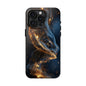 Elegant Gold Swirl Tough Phone Case – Durable & Stylish Protection for Your Device