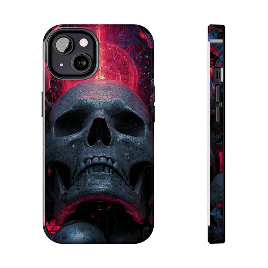 Dark Skull Tough Phone Case | Gothic Protection for Him